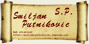 Smiljan Putniković vizit kartica